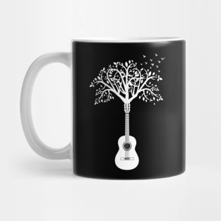 Classical Guitar Tree Dark Theme Mug